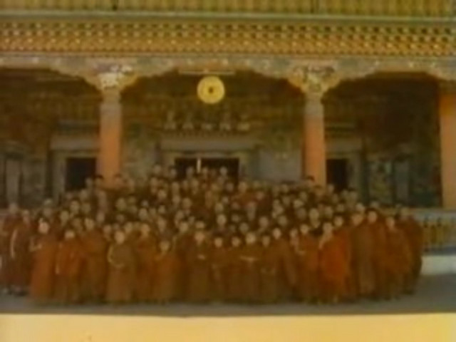 Monks at Rumtek Monastery