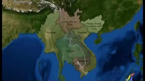 Map of the Mekong River